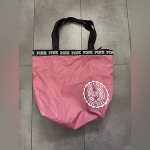 PINK Victoria's Secret bag, pink and black